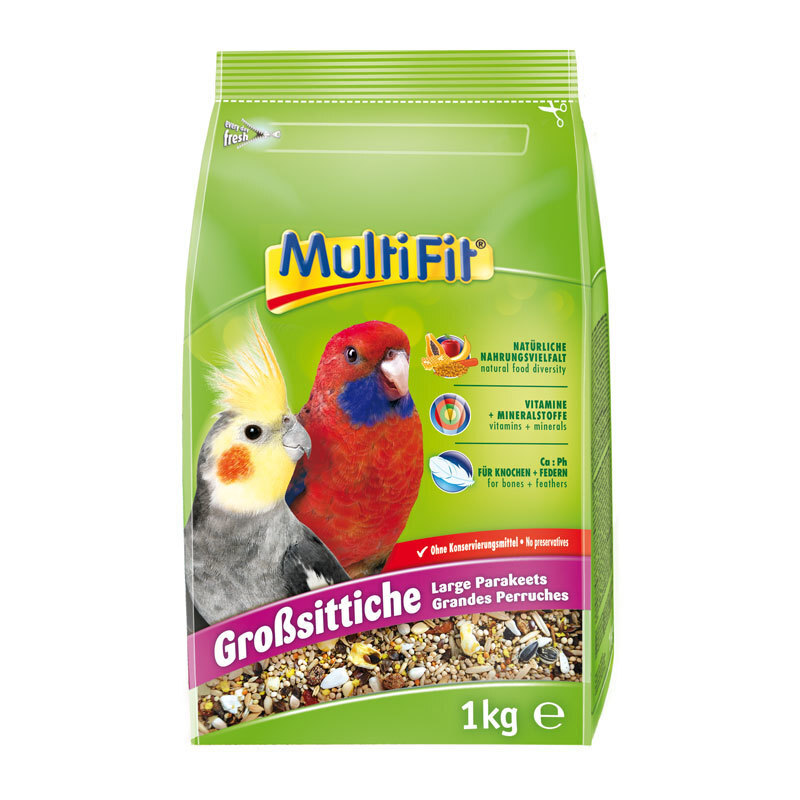 MultiFit Hauptfutter MultiFit Großsittichfutter 1 kg