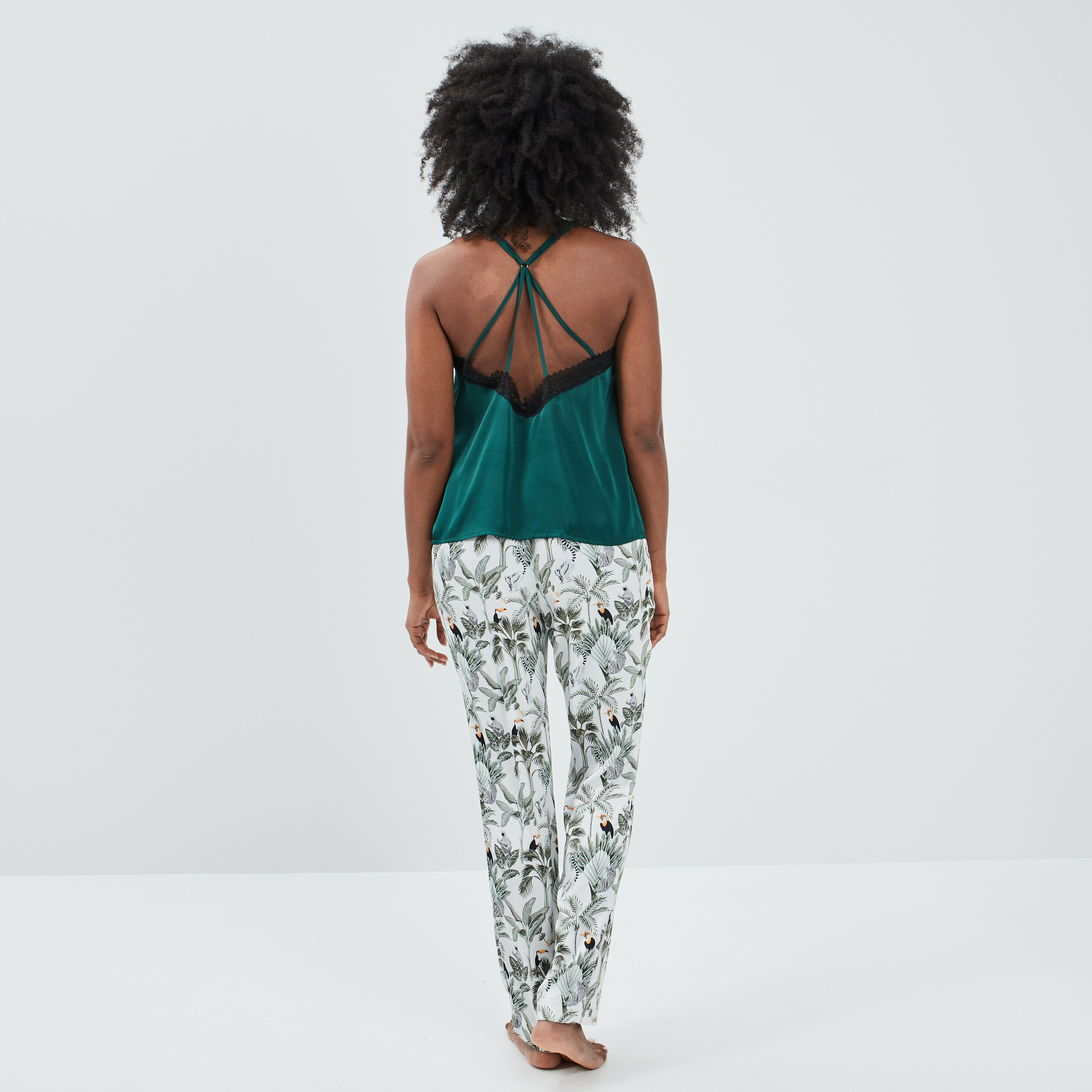 Ensemble pyjama 2 pièces ecru femme | La Halle