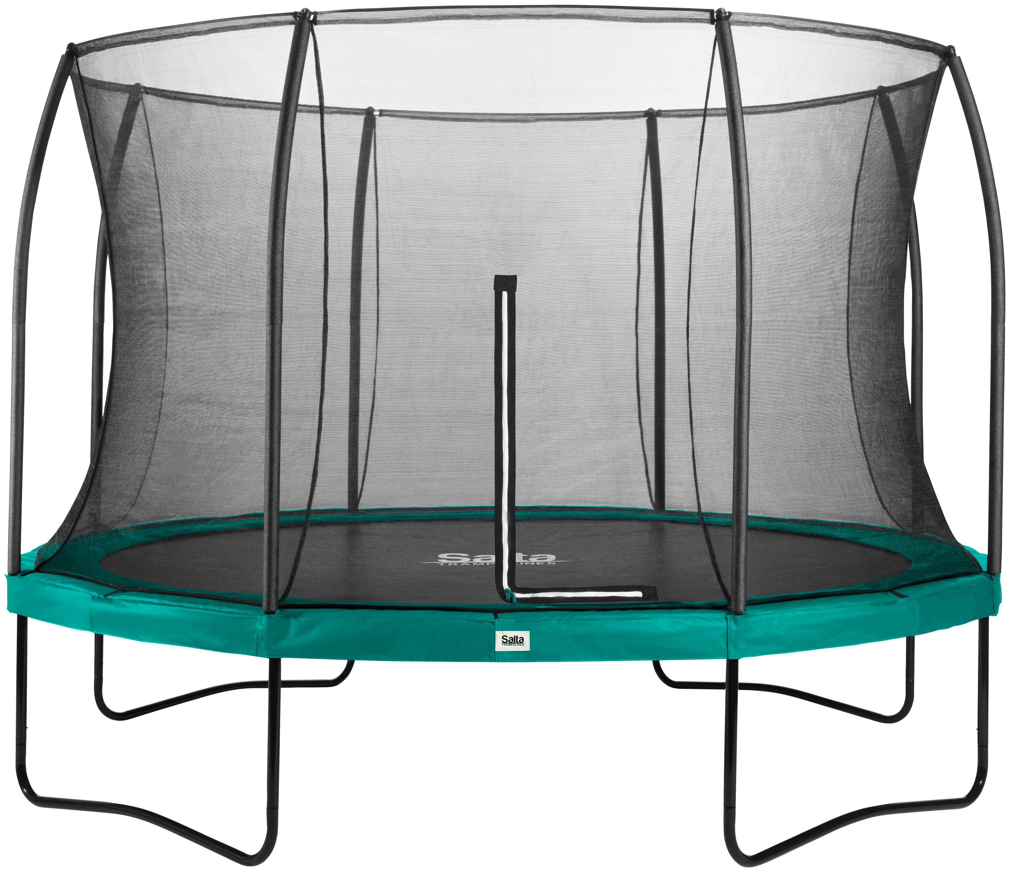 Salta Gartentrampolin Comfort Edition, Ø 396 cm, Schutzrand grün