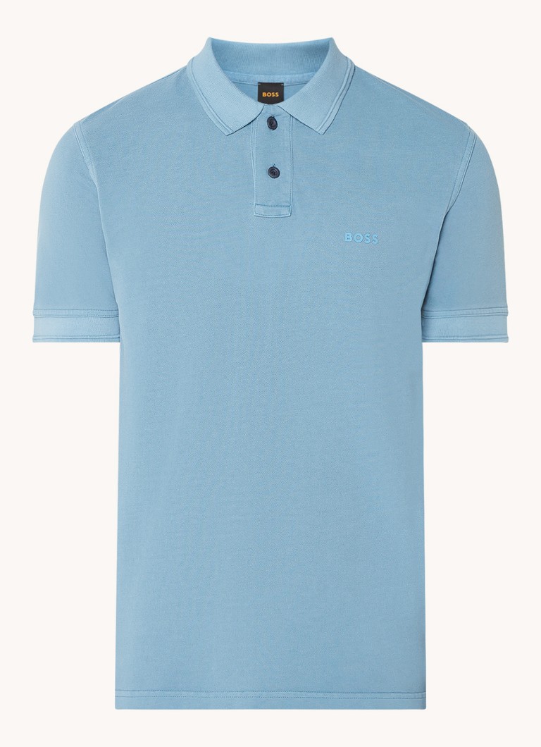 Polo HUGO BOSS Prime de corte regular, confeccionada em piqué de algodão com logotipo.