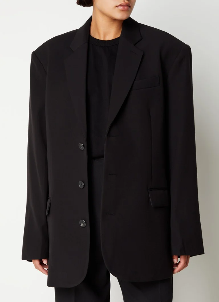 Frankie Shop Gelso overdimensjonert blazer med klafflommer