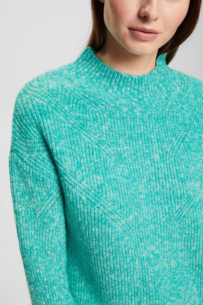 Strickpullover mit Mouliné-Effekt