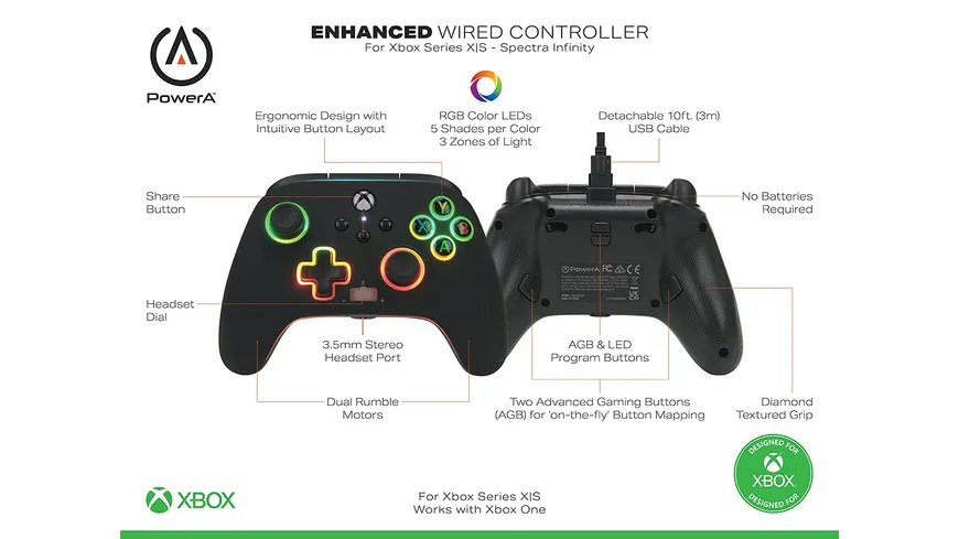 Spectra Infinity Wired Controller  Xbox Series X|S