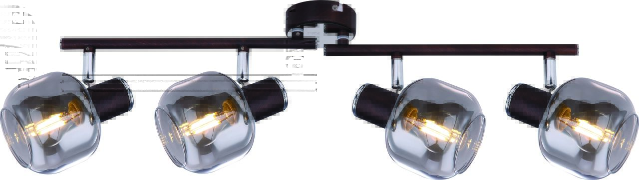 Globo Lighting - PALLO - Strahler Metall bronzefarben, 4x E14