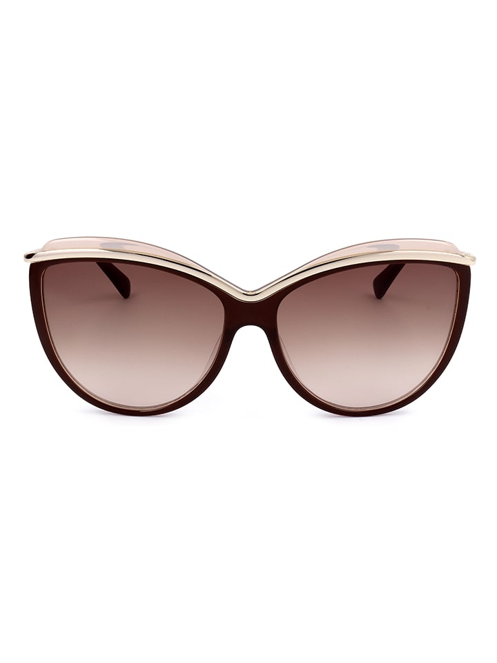 Longchamp Damen-Sonnenbrille in Braun/ Gold günstig kaufen 60