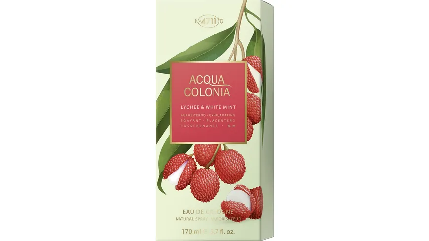 4711 ACQUA COLONIA Lychee & White Mint Eau de Cologne 50 ml