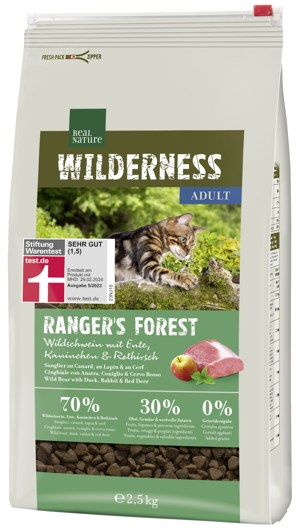 REAL NATURE Trockenfutter REAL NATURE WILDERNESS Ranger's Forest Adult 2,5 kg