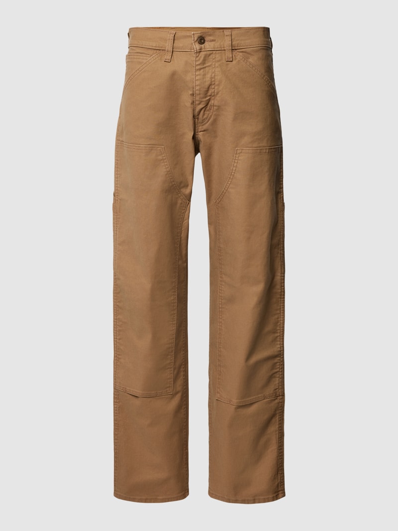 Jeans mit 5-Pocket-Design in sand