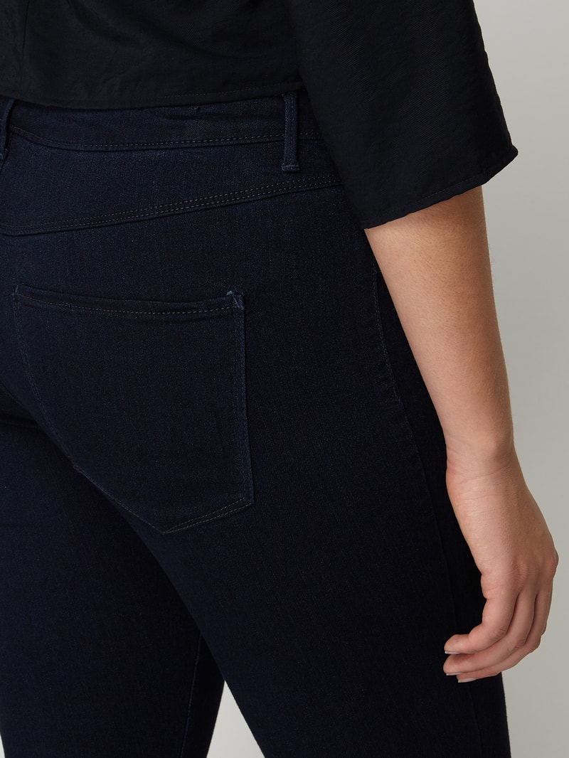 PLUS SIZE Skinny Fit Jeans mit Stretch-Anteil 'Modell Thunder' in dunkelblau