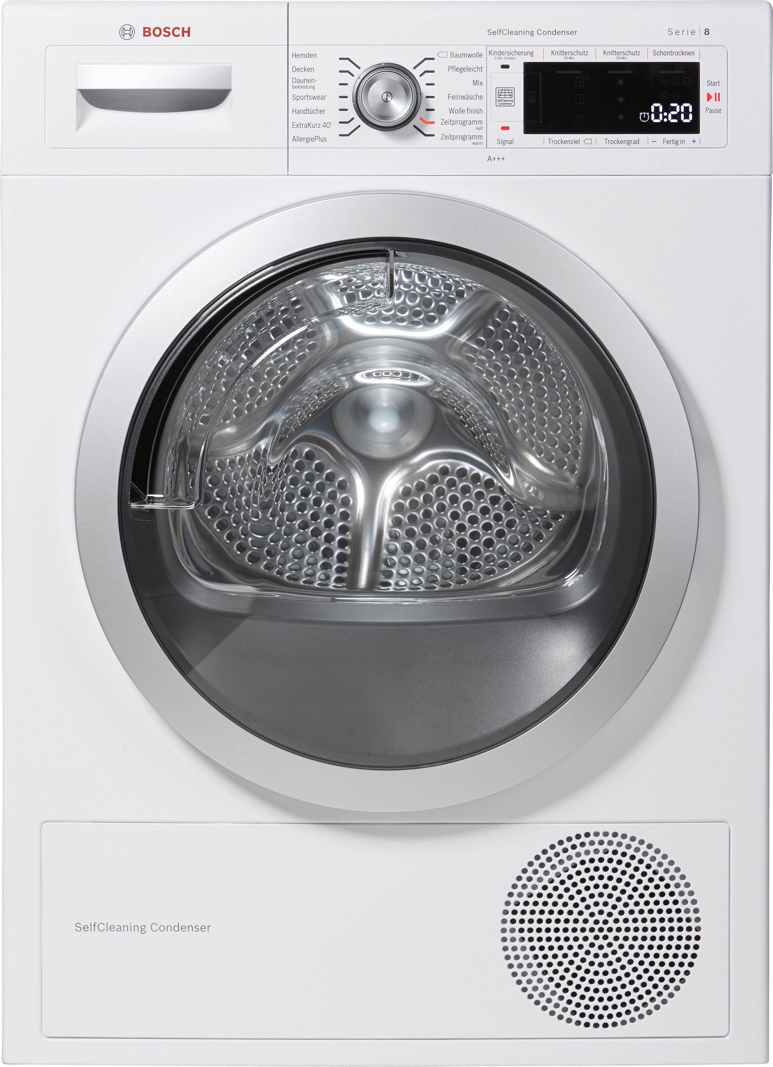 BOSCH Wärmepumpentrockner Serie 8 WTW875W0, 8 kg