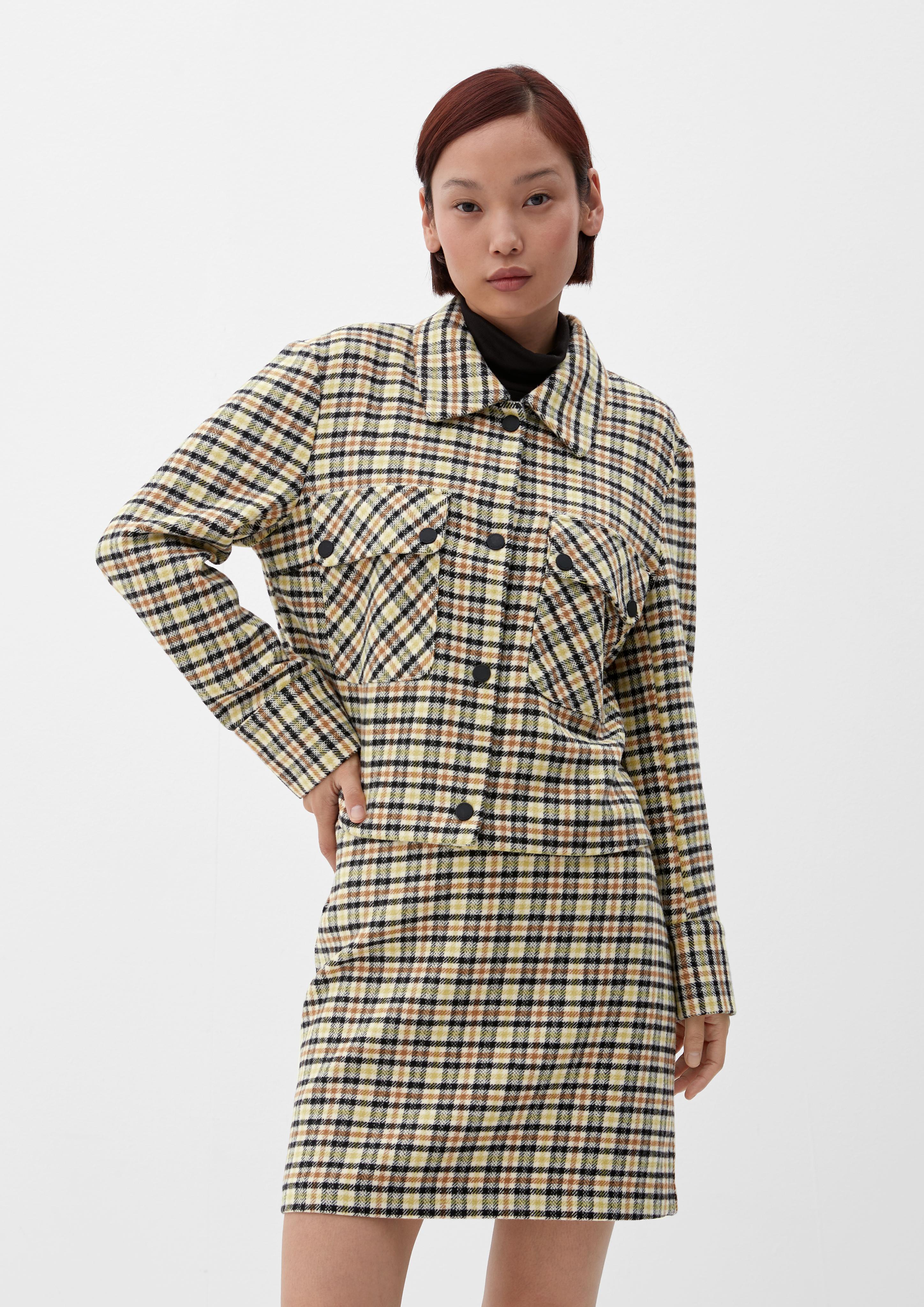 Jacke mit Karomuster  2121592-81N6