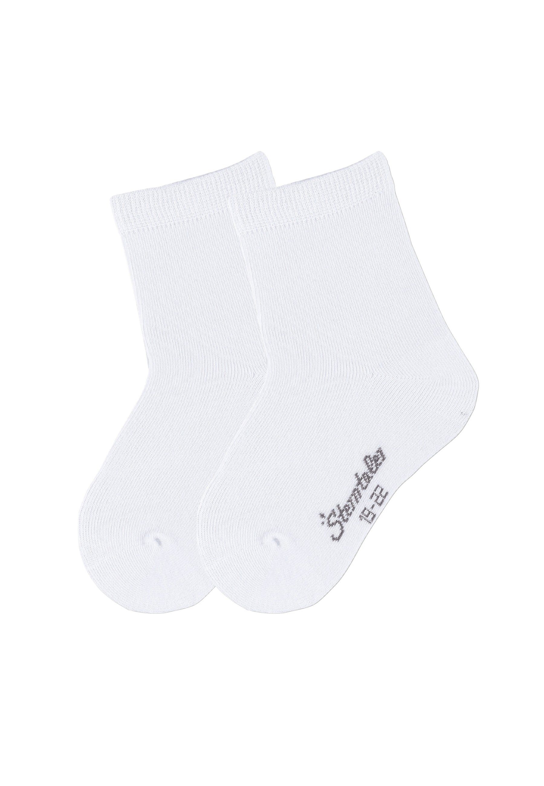 Sterntaler® Basicsocken Söckchen uni, 2er-Pack (2-Paar) Söckchen - Babysöckchen, Söckchen Doppelpack, uni in 7 Basic Farben - Kindersöckchen, Bequeme Baby- und Kindersocken aus pflegeleichter Baumwolle-Mischung - Kindersocken gemustertSöckchen im Dop