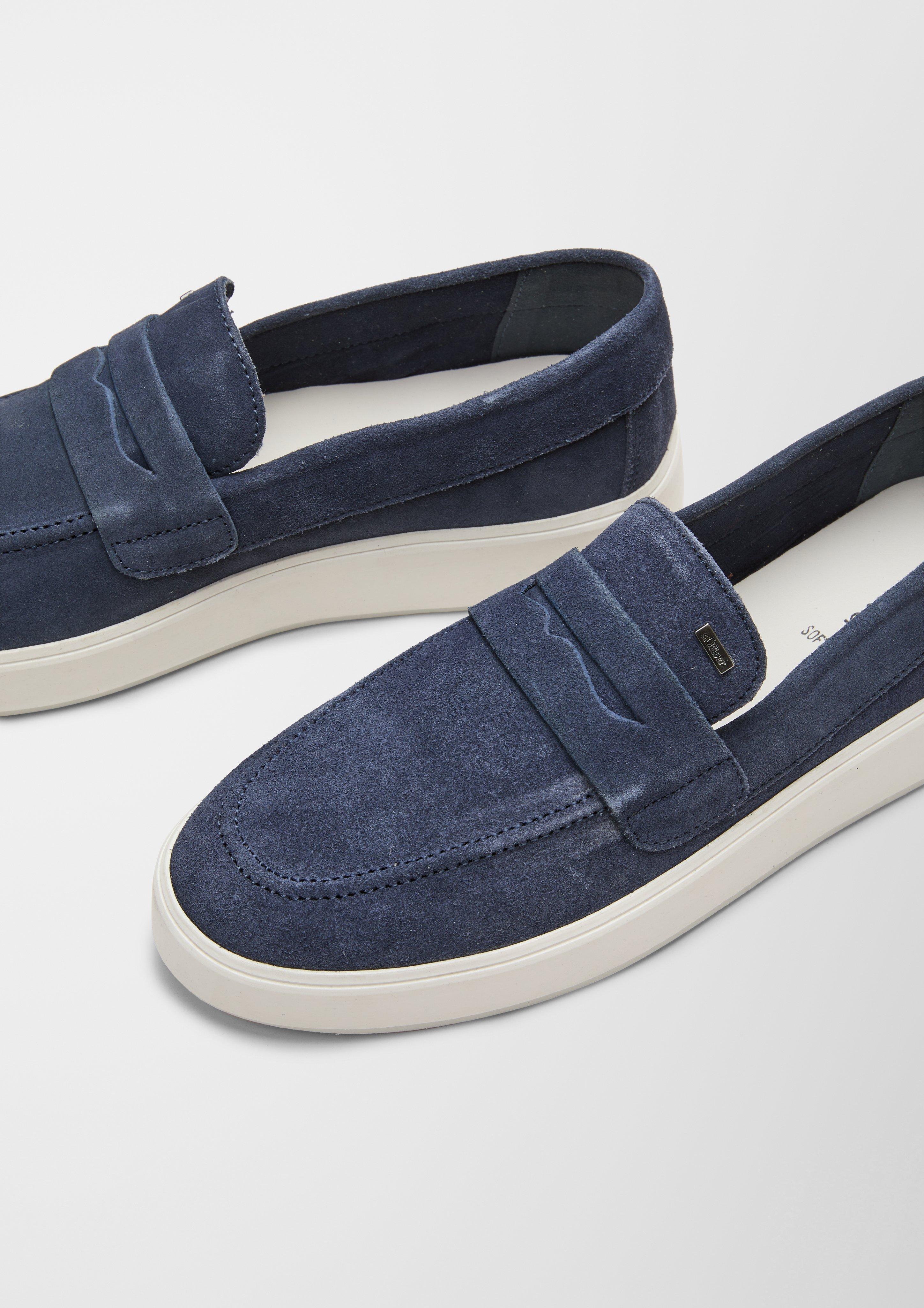 Velours-Slipper mit Zier-Element  6007702-805