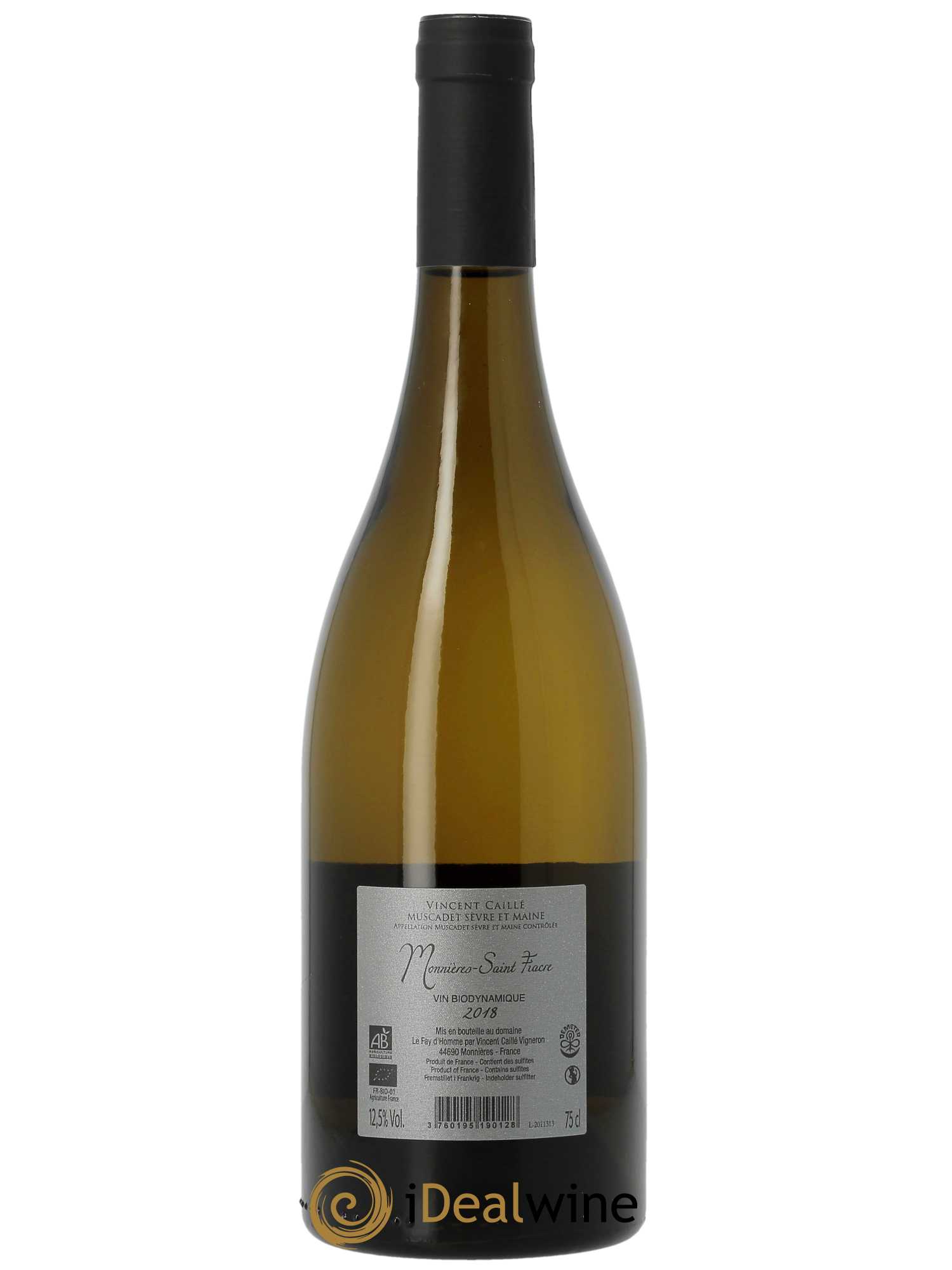 Muscadet-Sèvre-et-Maine Monnières Saint-Fiacre Le Fay d'Homme  2018 - Lot de 1 Bouteille