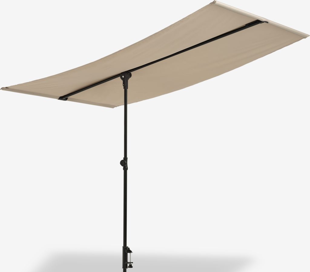 Guarda-sol de varanda HEJLPLET HEJLPLET W130xL181 cor areia