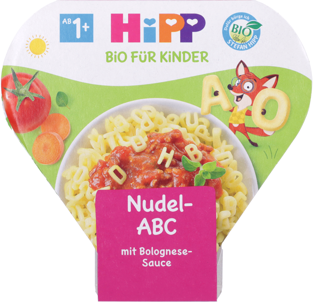 HiPP Bio Fliegendes Nudel-ABC mit Bolognese Sauce