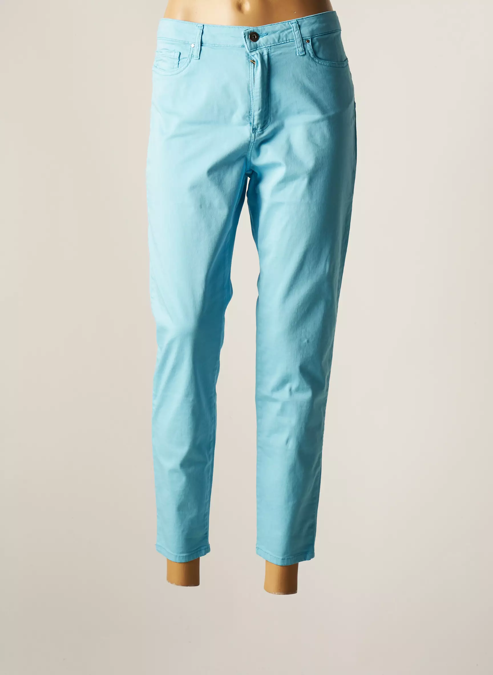 Lcdn Pantalon7 8 Femme couleur bleu