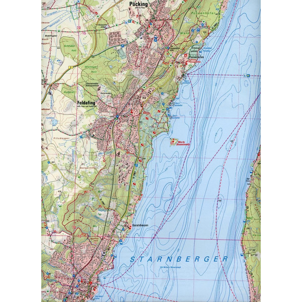 Starnberger See 1 : 25 000 - Wanderkarte