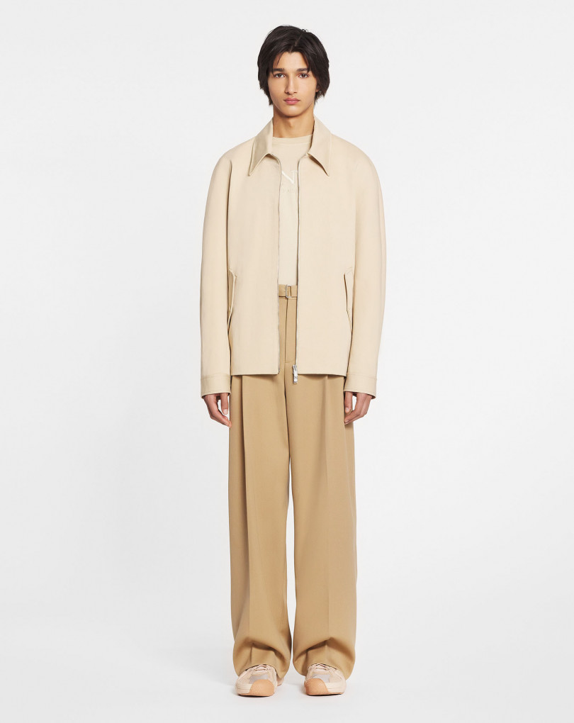 PANTALON LARGE À DOUBLE PLIS