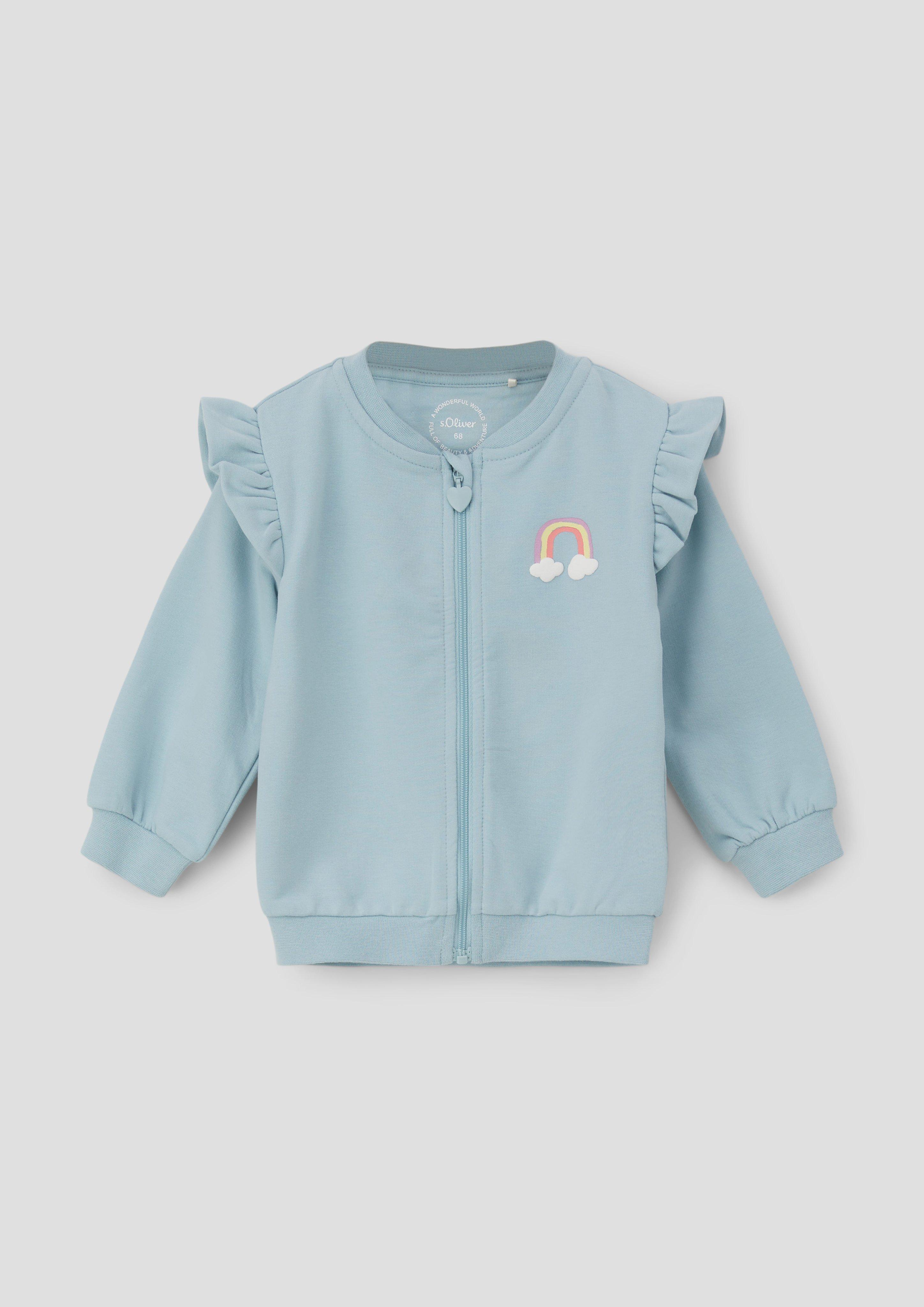 Sweatshirt-Jacke mit Rüschen  2142897-6103