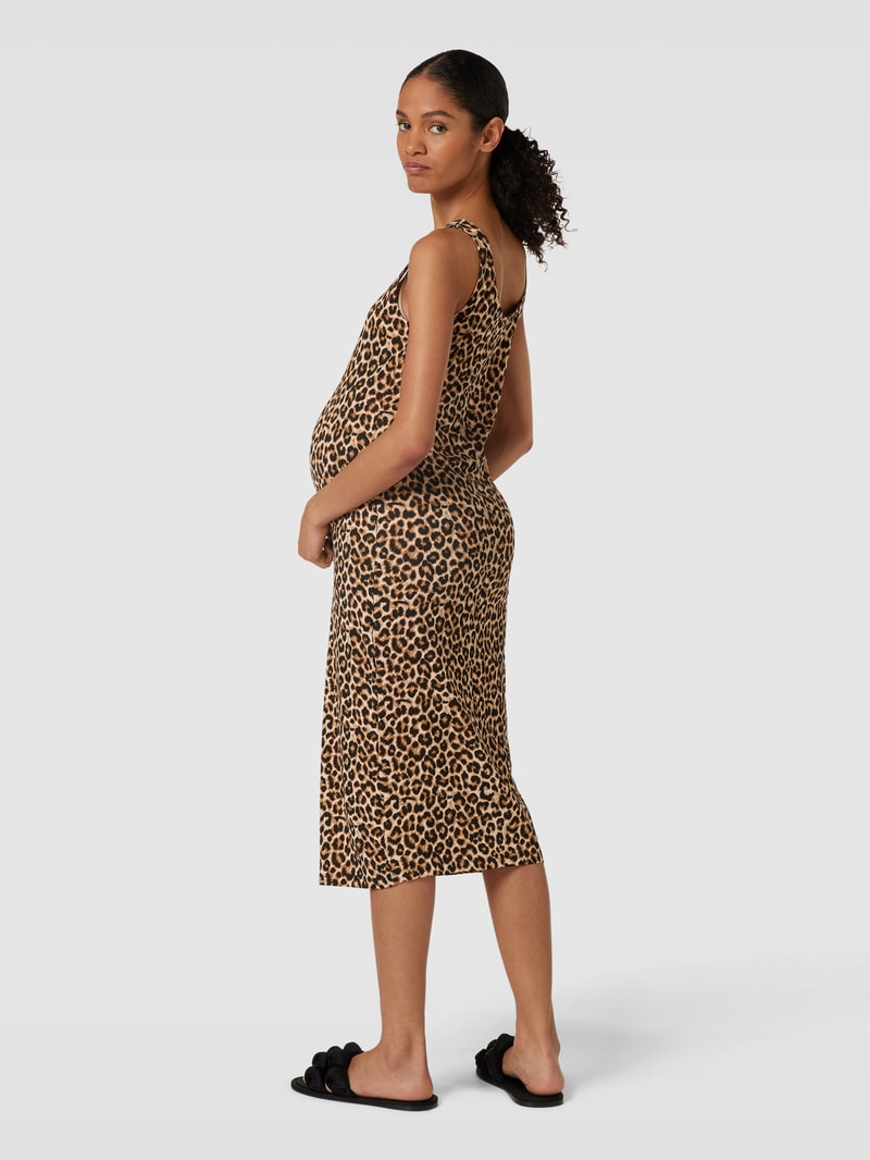 Umstands-Kleid mit Animal-Print Modell 'MIA' in schwarz