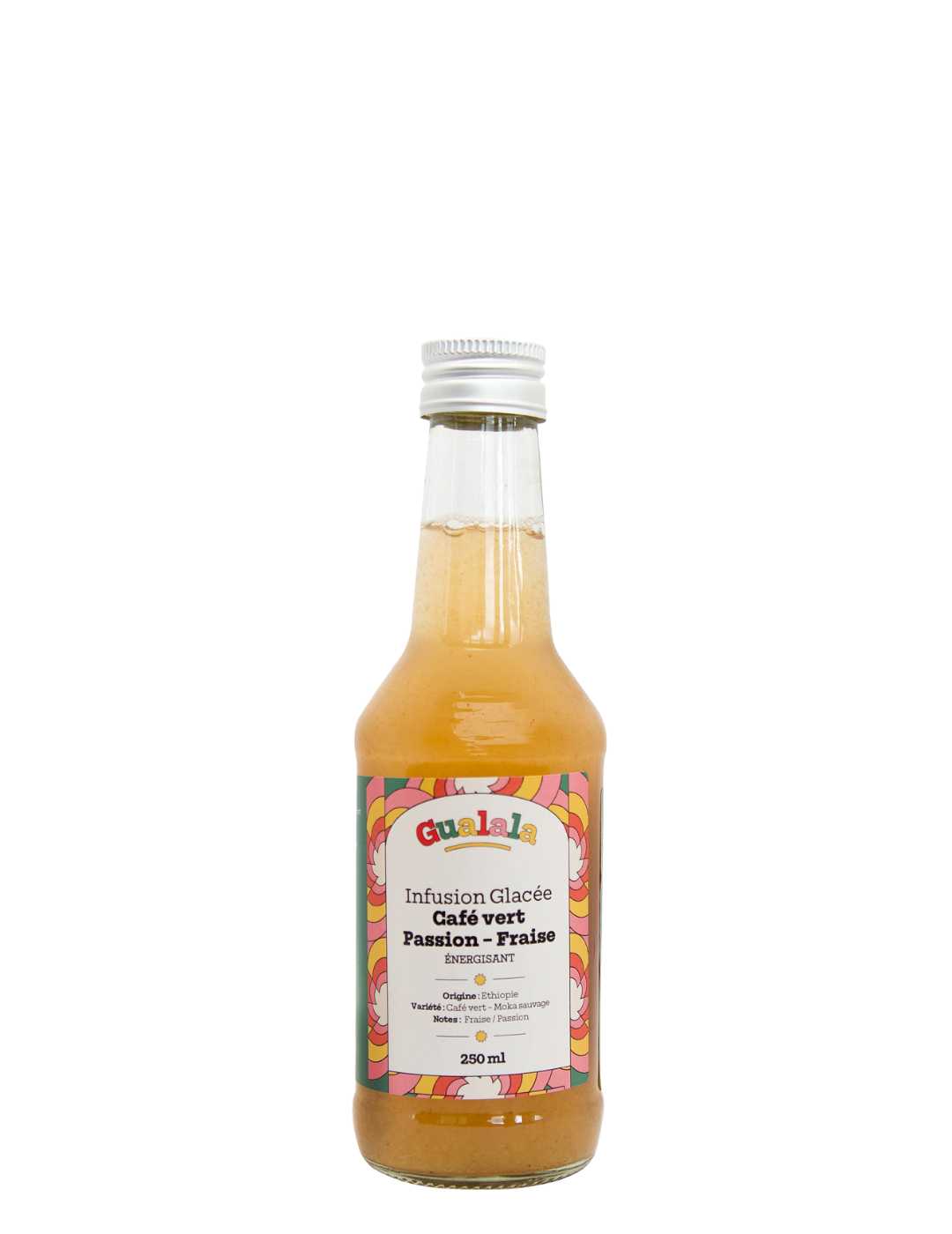 Gualala : Infusion glacée bio : Café vert - Passion - Fraise - Gueule de joie 0° |  25 cl