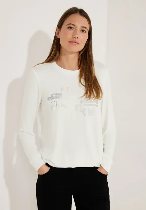CECIL Langarmshirt mit Frontprint