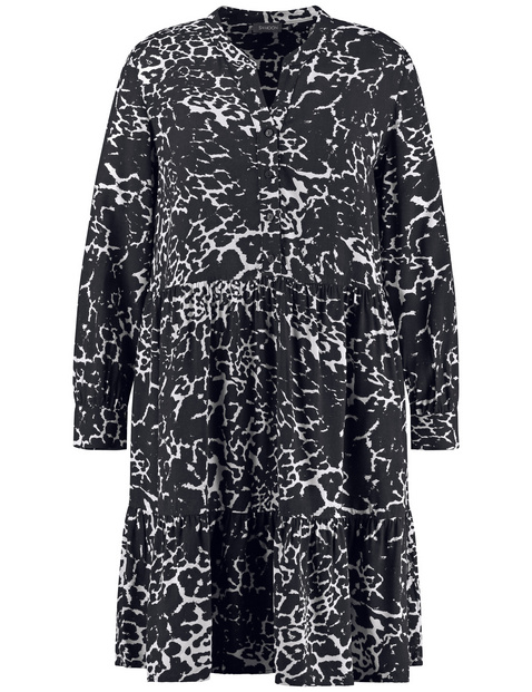 Ausgestelltes Stufenkleid mit Unterkleid