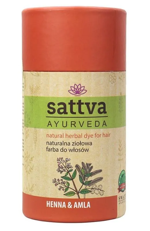 „Sattva Ayurveda“ natūralūs žolelių plaukų dažai su amla