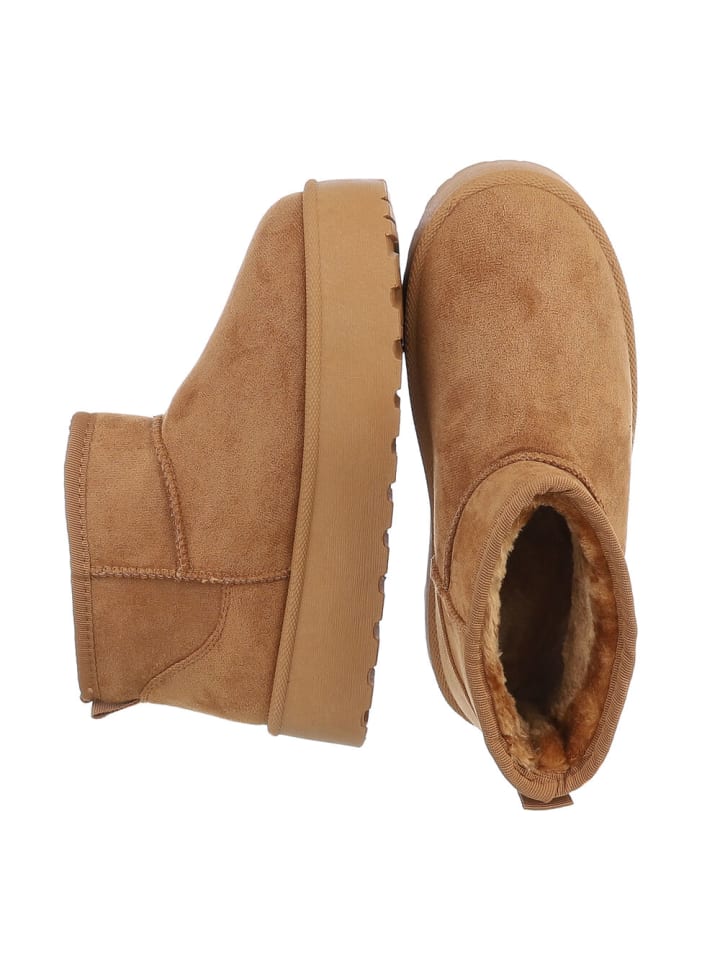 Ital-Design Stiefelette in Camel günstig kaufen