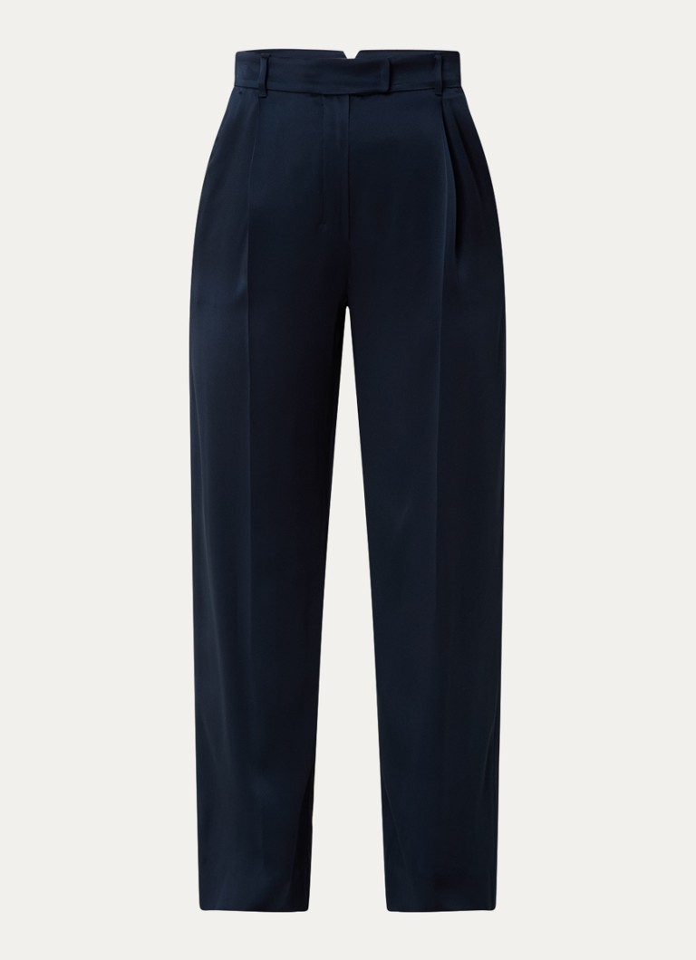 Pantaloni MaxMara Cady cu talie înaltă, cu talie lată și buzunare laterale.