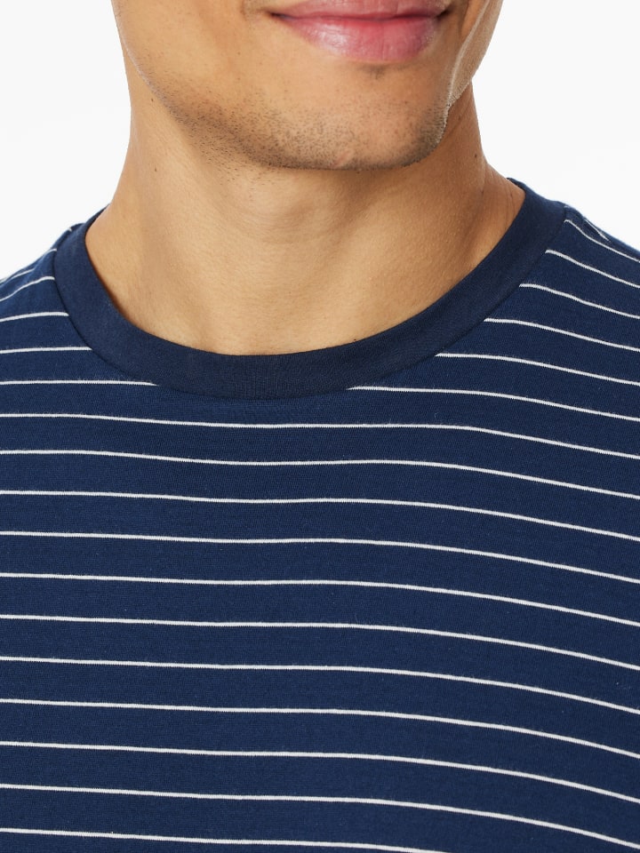 Schiesser Pyjama Schlafanzug kurz - Casual Essentials in Admiral günstig kaufen