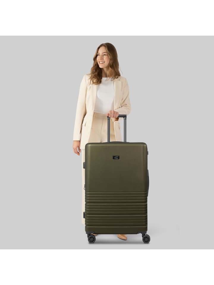 Camel Active Hanoi 4 Rollen Trolley L 78 cm mit Dehnfalte in khaki günstig kaufen onesize