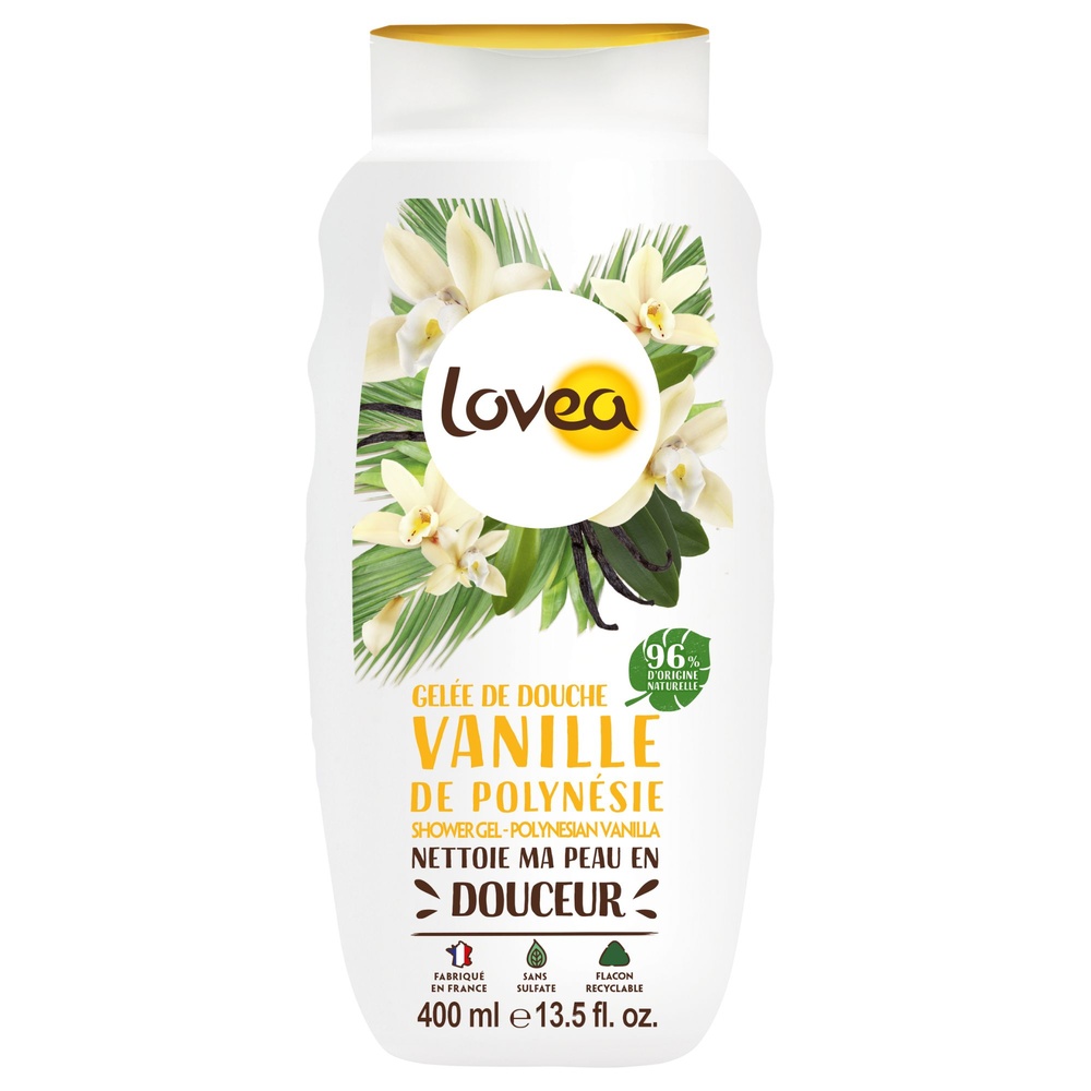 lovea Gelée de Douche Vanille de Polynésie Gelée de Douche