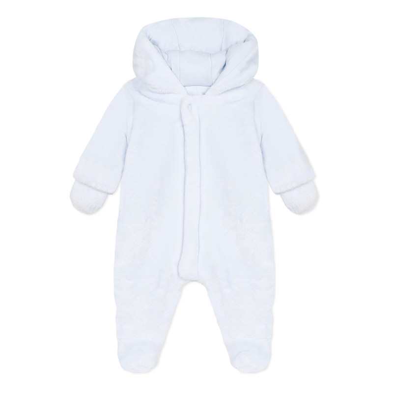 Pilote fausse fourrure bleu ciel naissance Absorba