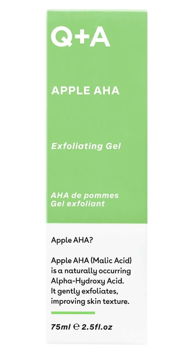 Q+A Apple AHA - šveičiamasis gelis su obuolių AHA rūgštimi 75 ml