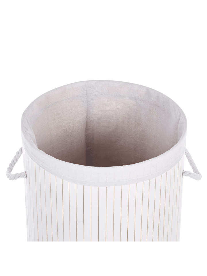 Beliani Wäschekörbe SANNAR in Weiß - (W) 40 x (H) 60 x (L) 40 cm günstig kaufen onesize
