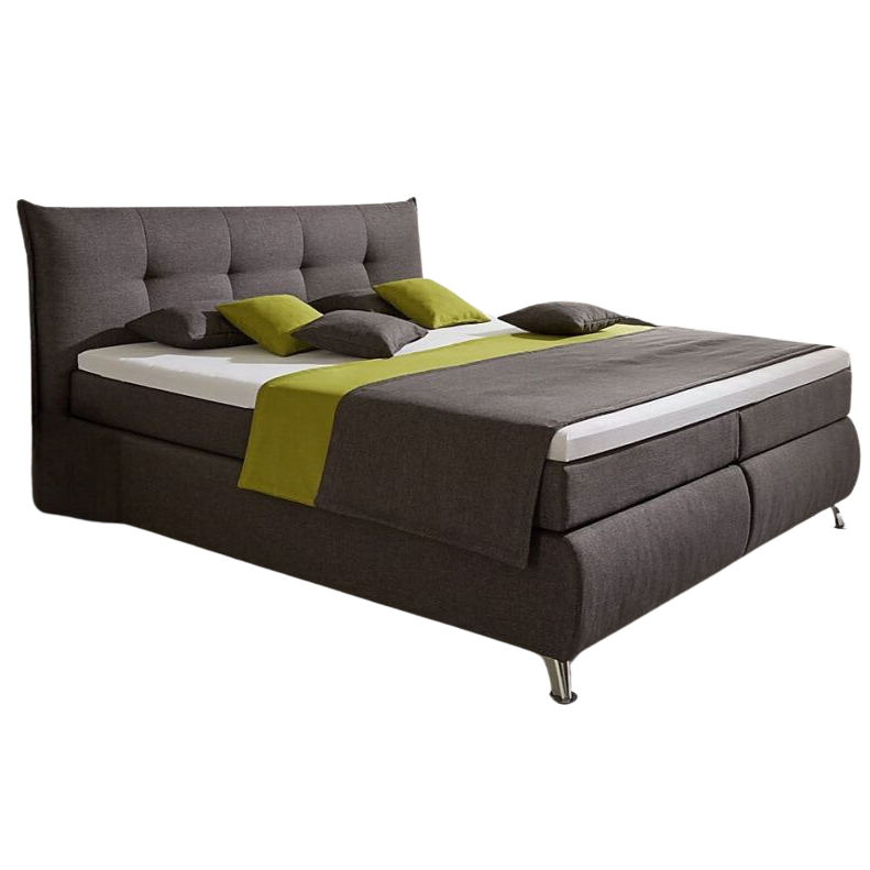 Boxspringbett Roxia Grau 180 x 200 cm