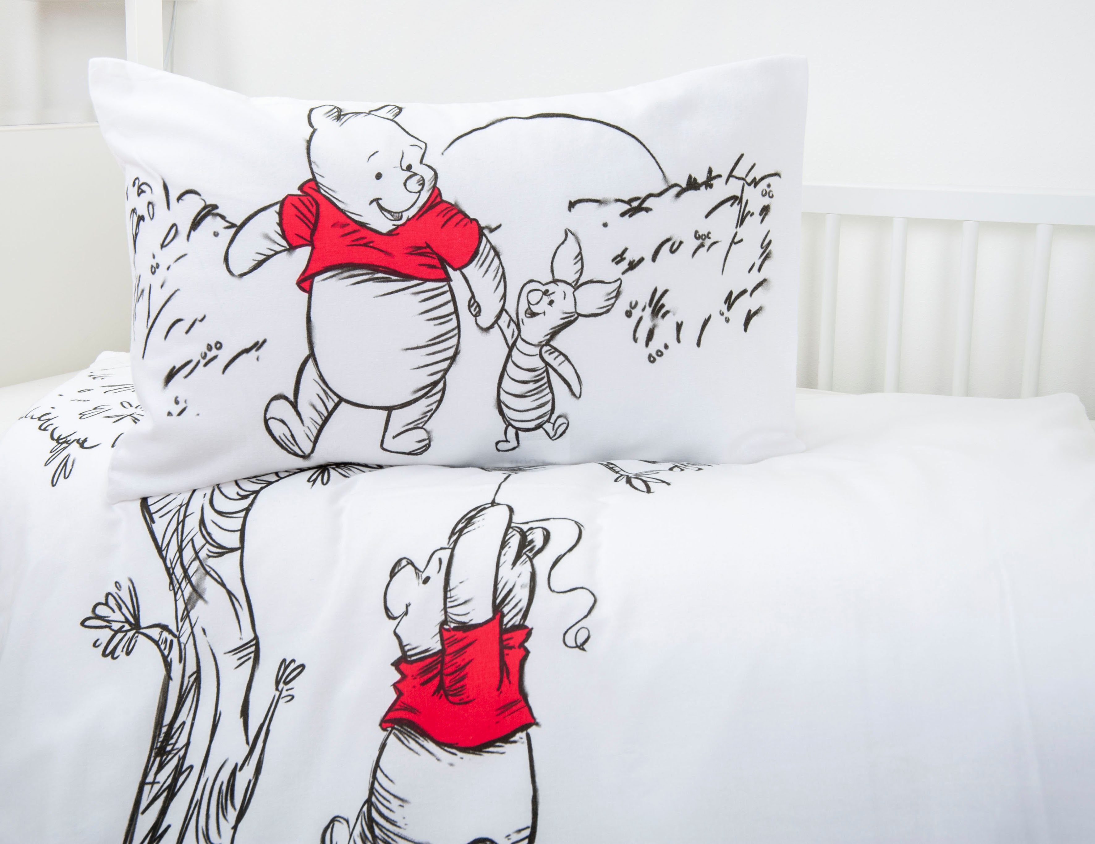 Babybettwäsche ´s Winnie Pooh, , Renforcé, mit liebevollem Motiv
