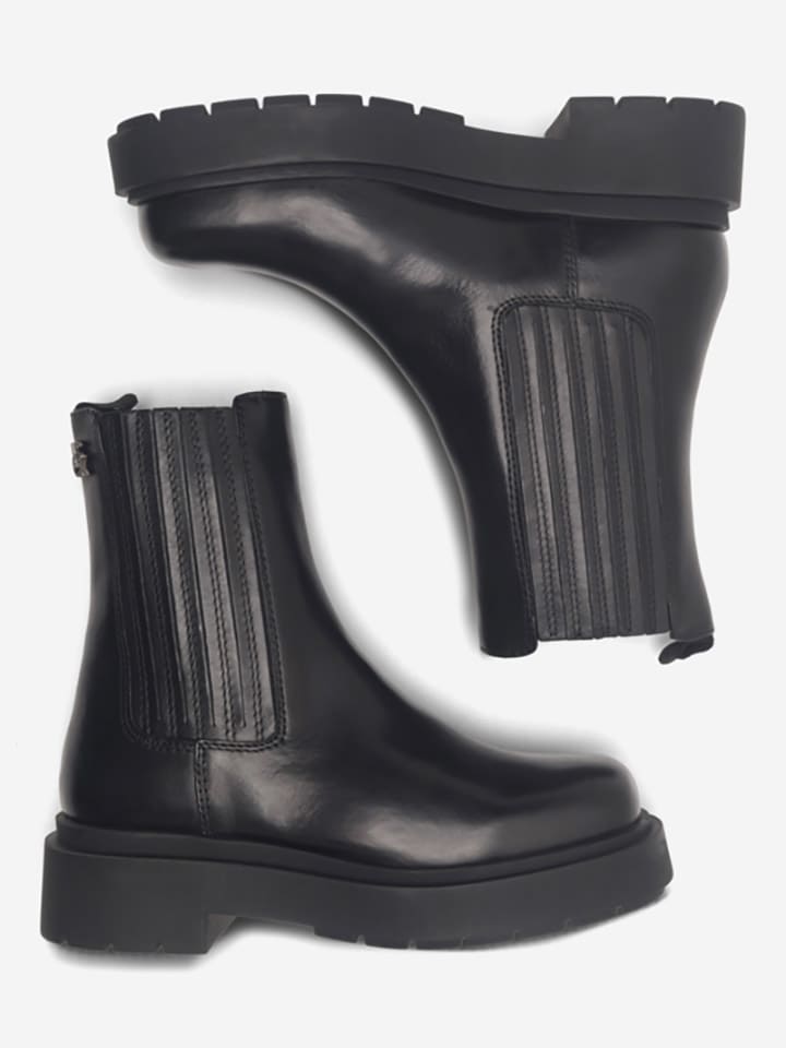 Lasocki Leder-Chelsea-Boots in Schwarz günstig kaufen