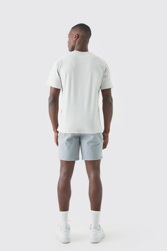 Skinny Chino-Shorts