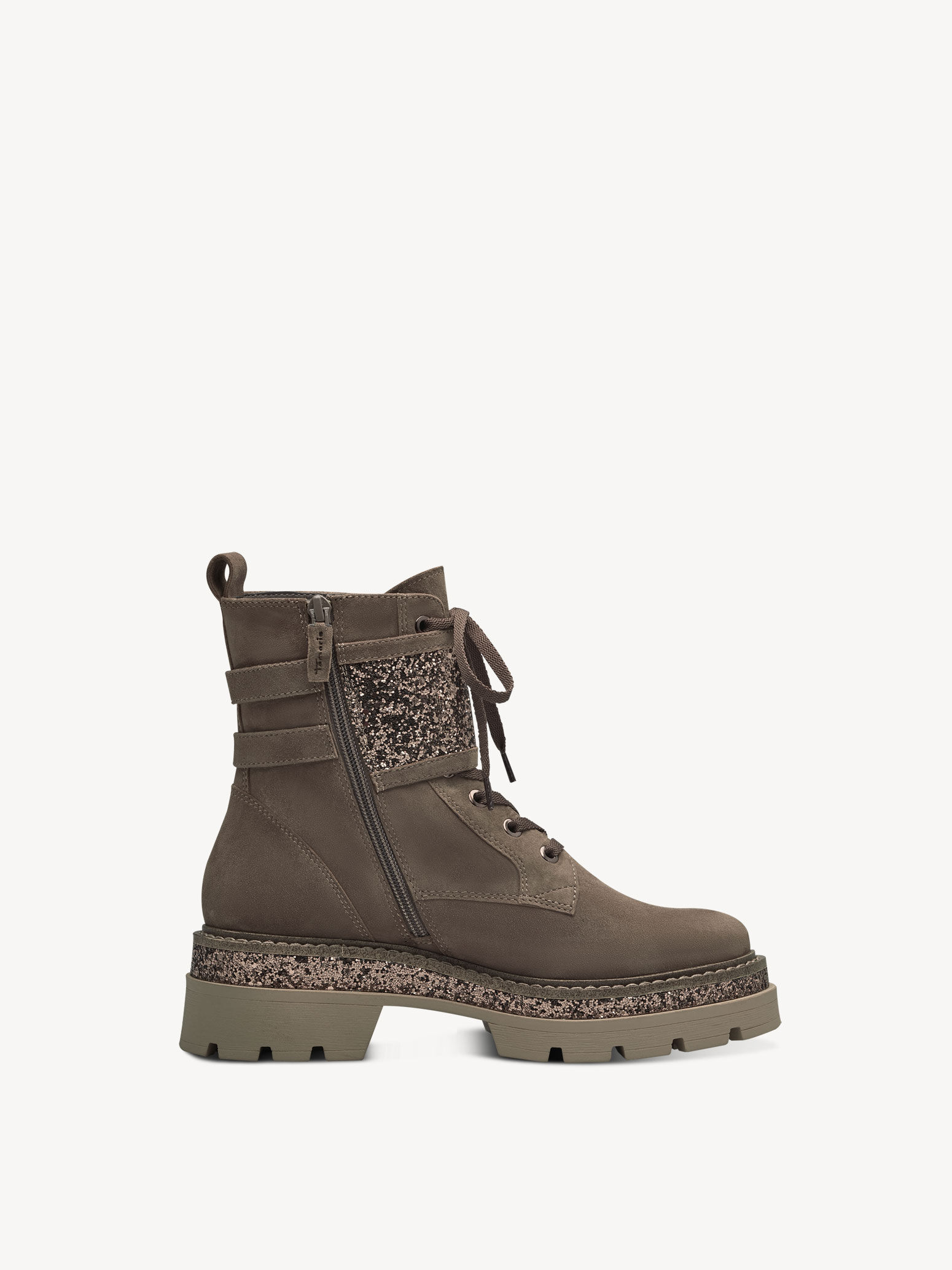 Bottine en cuir - marron