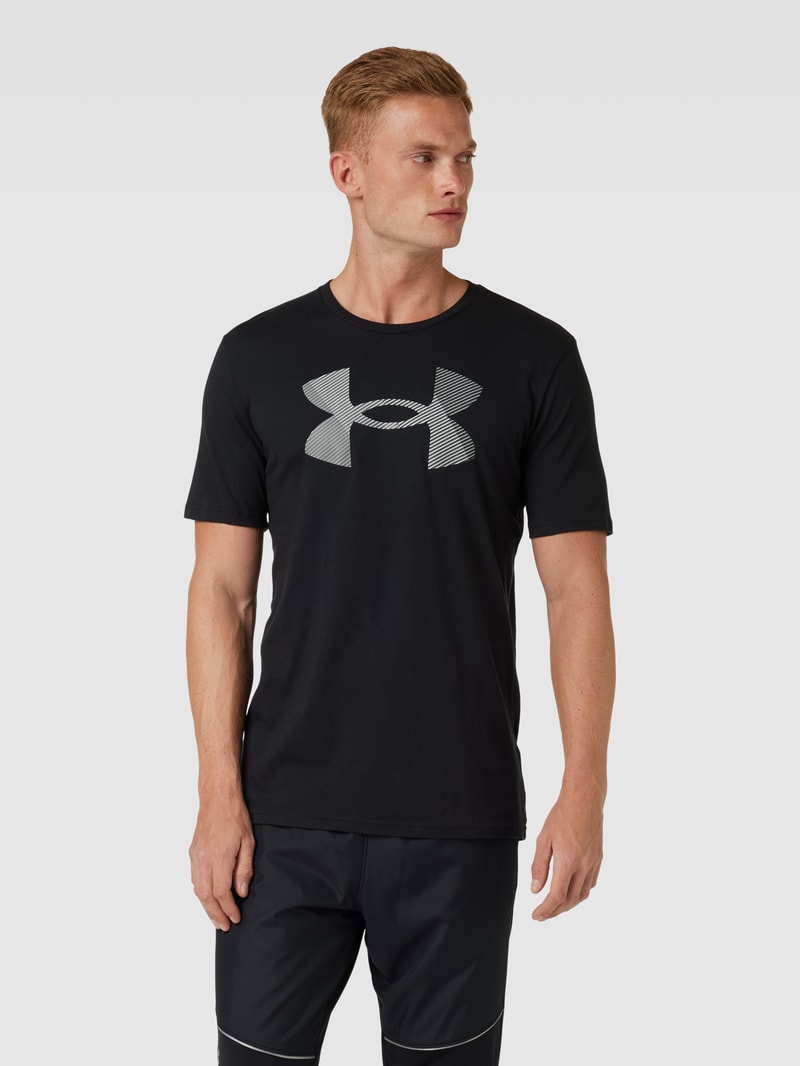 T-Shirt mit Logo-Print Modell 'BIG LOGO FILL' in schwarz