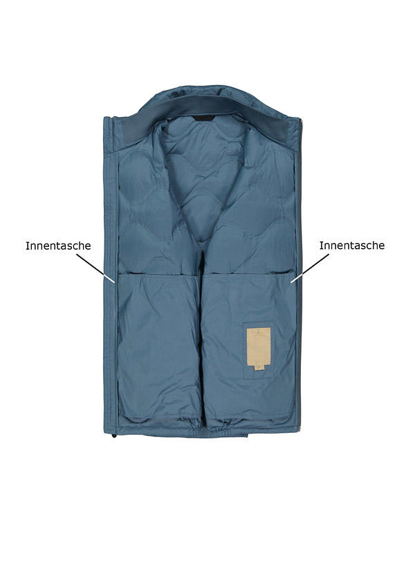 WOOLRICH, Daunenjacke, Mikrofaser, rauchblau