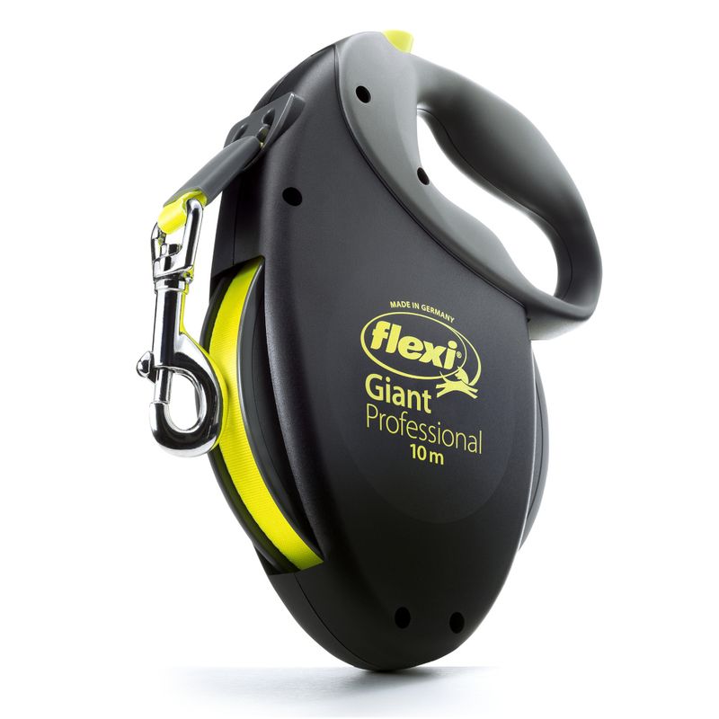 flexi Giant Professional Gurt-Leine - schwarz / neongelb | bitiba