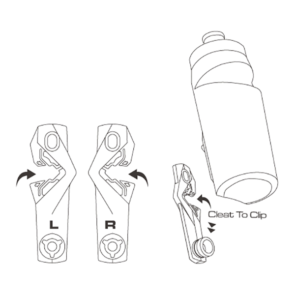 Birzman - Cleat Water Bottle Set - Fahrrad Trinkflasche