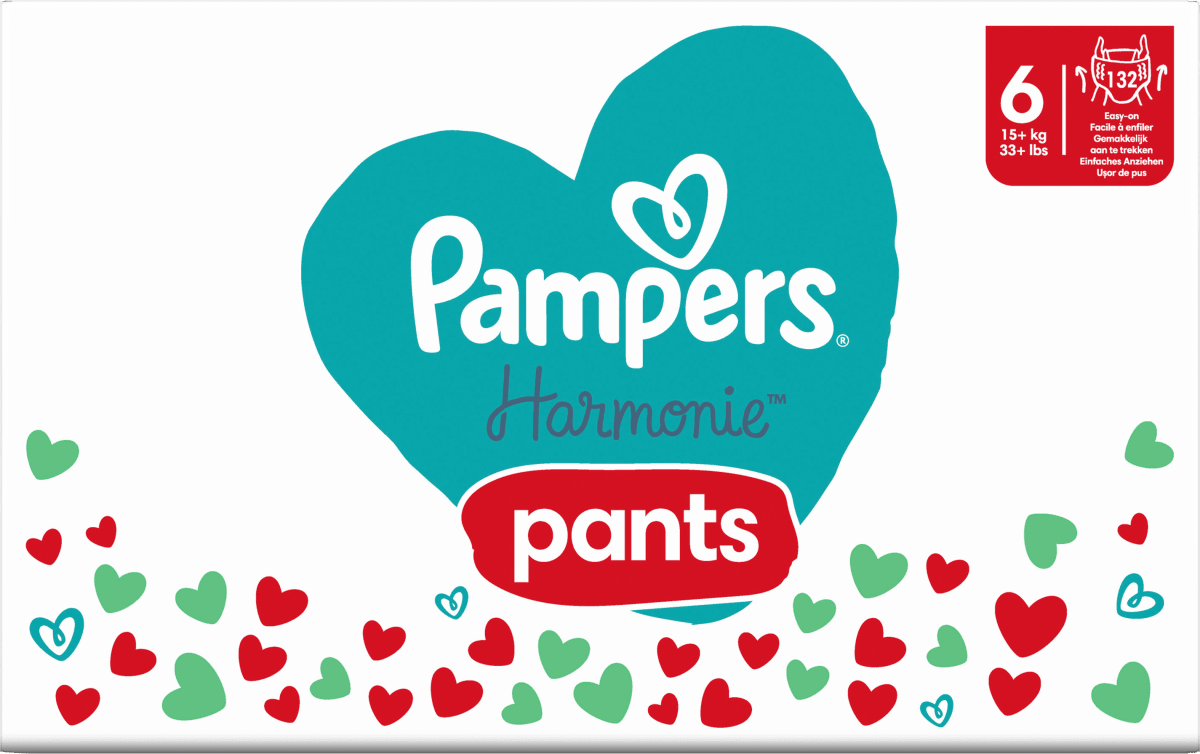 Baby Pants Harmonie Gr.6 Junior (15+ kg), Monatsbox, 132 St