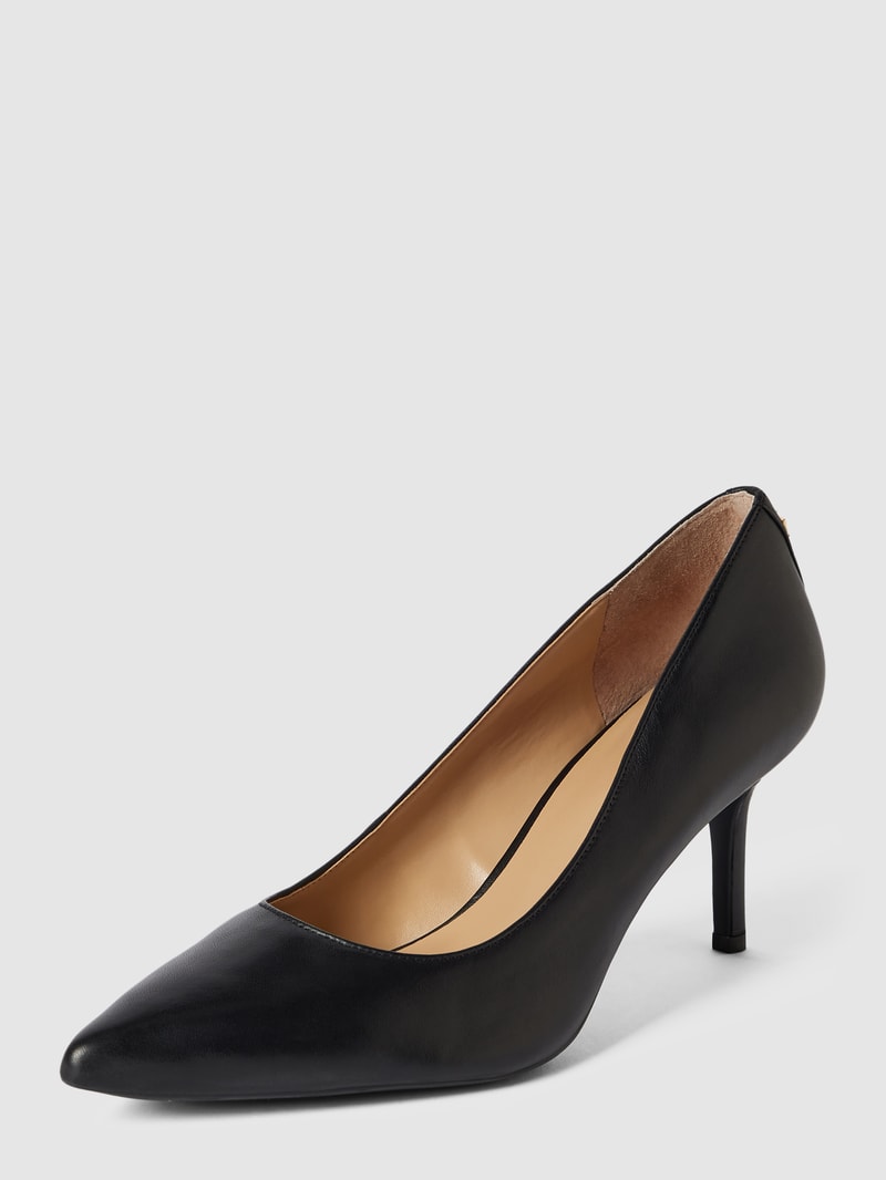Pumps aus Leder Modell 'ANETTE' in schwarz