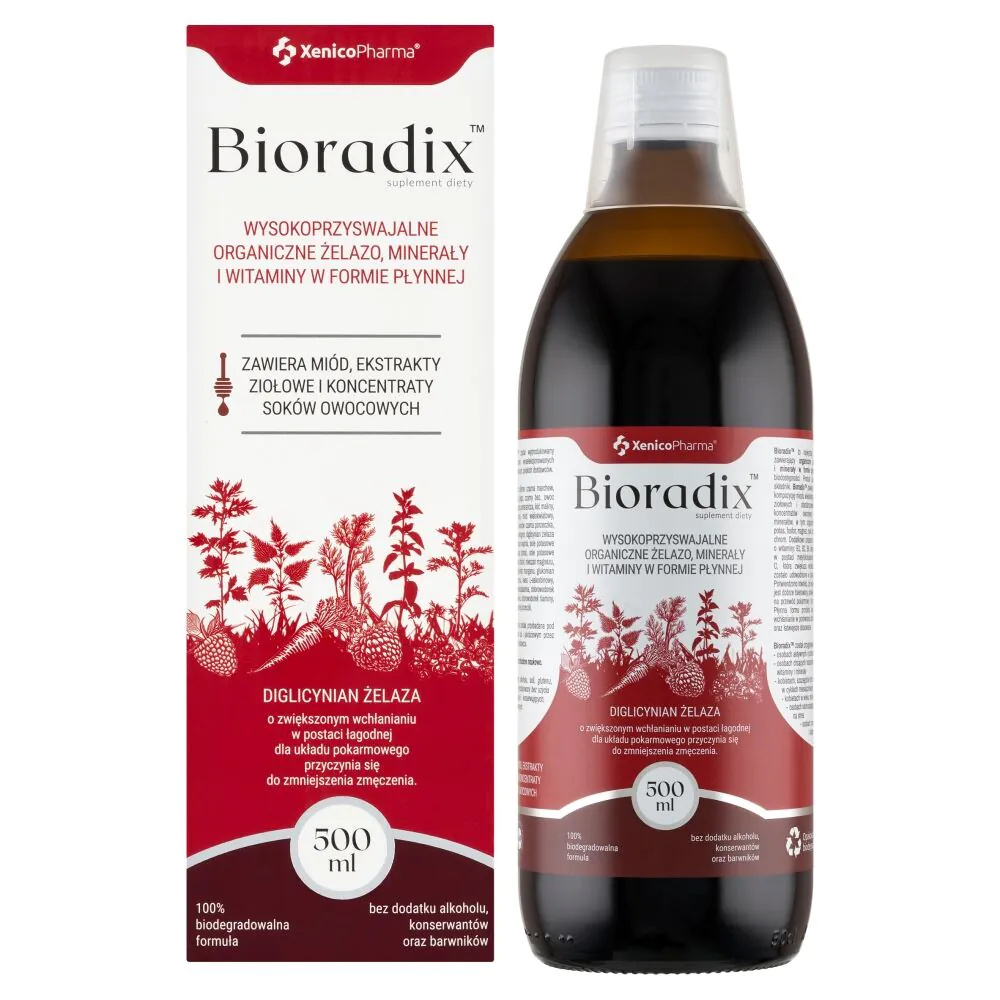 Bioradix Βιολογικό Σίδηρο Βιταμίνες και Μέταλλα Υγρό 500ml