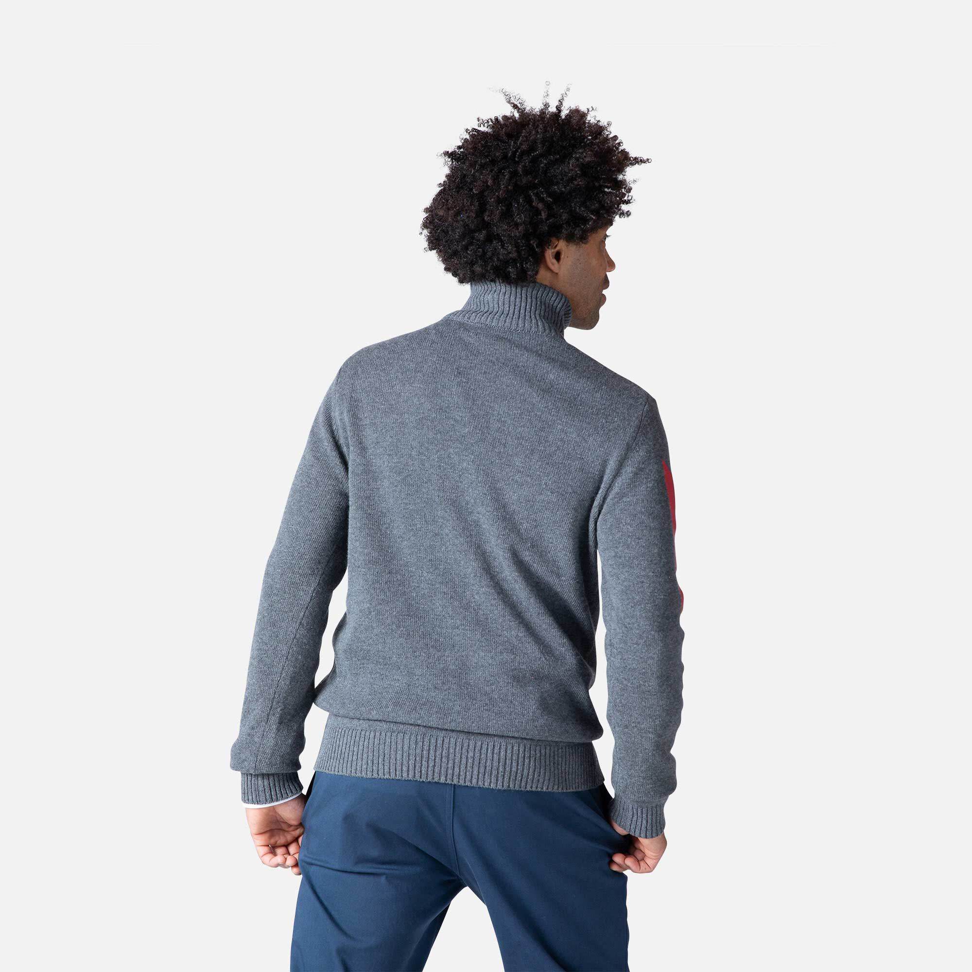 Pull en maille à manches Signature homme